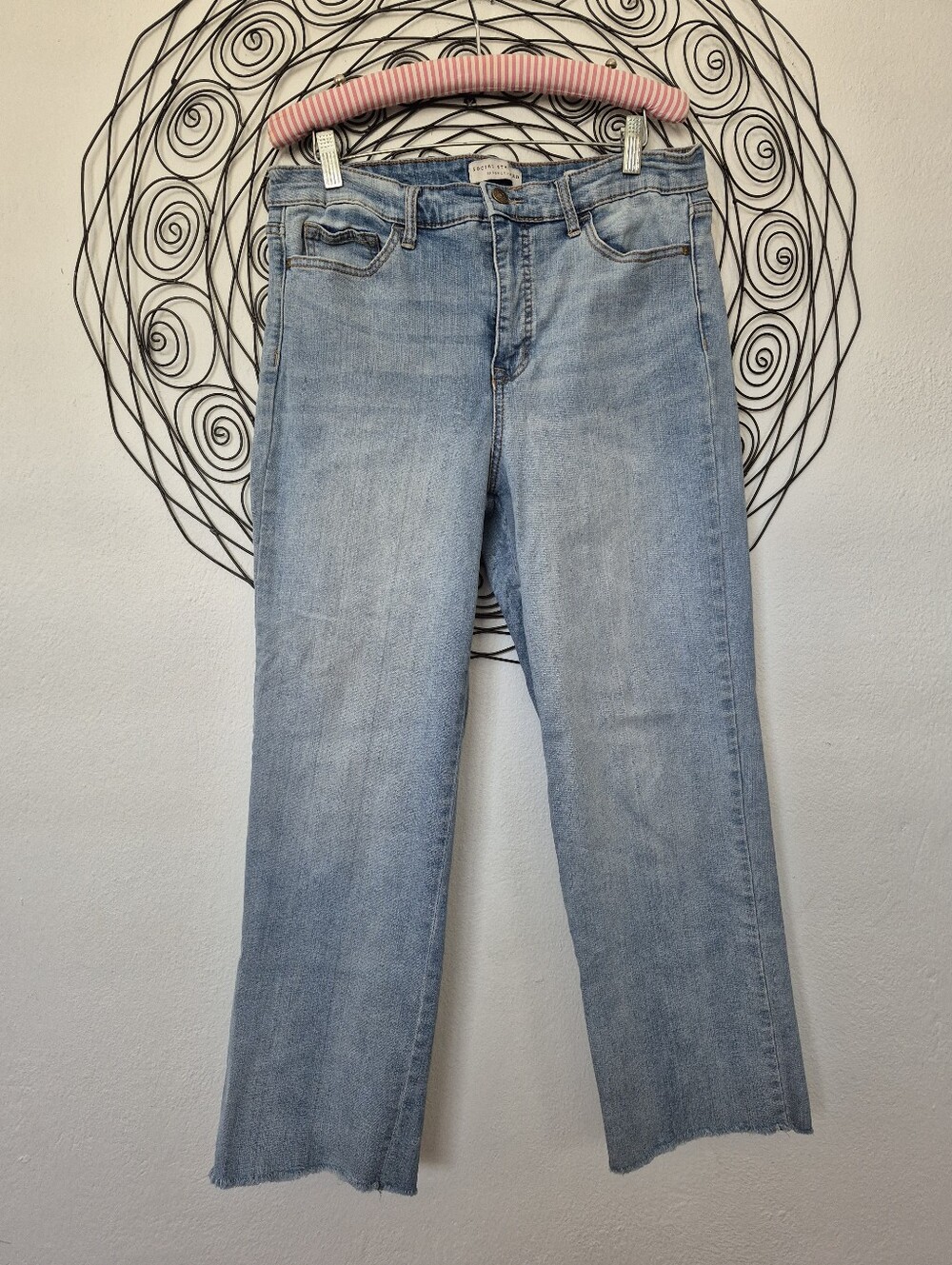Social Standard By Sanctuary Womens Cropped Fray Cuff Jeans